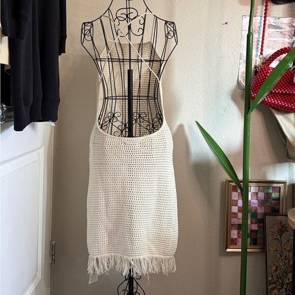 Reformation Brandon Open Knit Mini Dress M - Picture 2 of 8